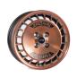 Preview: RONAL R10 TURBO 7x15/ET28 4x100 (10R5704.23X/9212), copper matt - front diamond cut