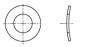 Preview: Spring washer(s) B10, corrugated spring steel DIN 137 B, silver galvanised