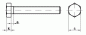 Preview: Sechskantschraube(n) M 8 x  60, Kl.  8.8 DIN 933 (ISO 4017), blank - schwarz