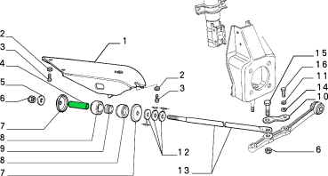 Abstandsstück, Federbeinklemme vorne (7638875), Fiat Lancia/Orignal