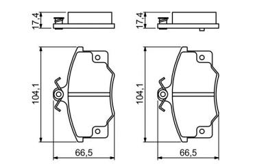 Bremsbeläge Vorderachse (5888575), FIAT / Lancia Original
