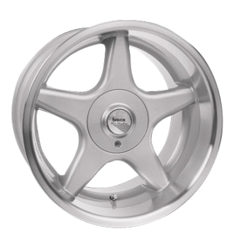 Brock B1 9x16/ET15 TGA 4x100, kristallsilber