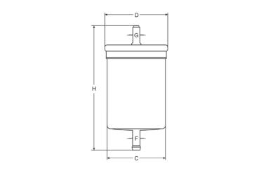 Fuel filter, petrol filter (ST314)