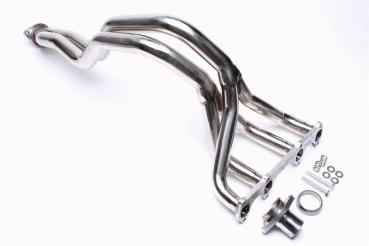 Manifold stainless steel (EVOFÄG18V), VW Golf I, Jetta I, Scirocco I & II; 1.6l / 1.8l 8V without cat