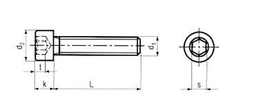 Zylinderkopfschraube(n) mit Innen-6kt M 8 x  30, DIN 912, Kl.  8.8 (ISO 4762), gelb verzinkt