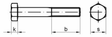 Sechskantschraube(n) mit Schaft M 6 x  40, Kl.  8.8 DIN 931 (ISO 4014), blank - schwarz