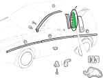 Trim strip B-pillar left, Lancia Y (7792844), FIAT / Lancia Original