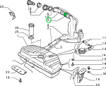 Muffe, Tankverbindung (7555449) FIAT / Lancia Original